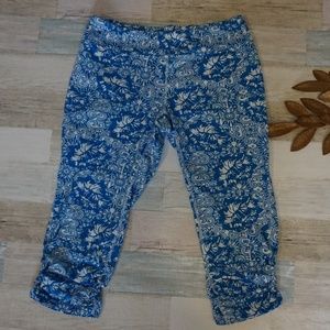 Lola Getts Active Capri Blue Leggings